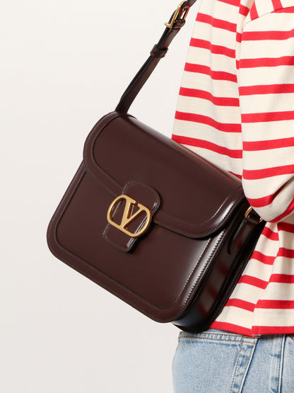 Borsa a spalla valentino garavani 9TO5 in pelle thumbnail