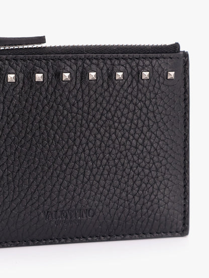 Valentino garavani rockstud leather card holder thumbnail