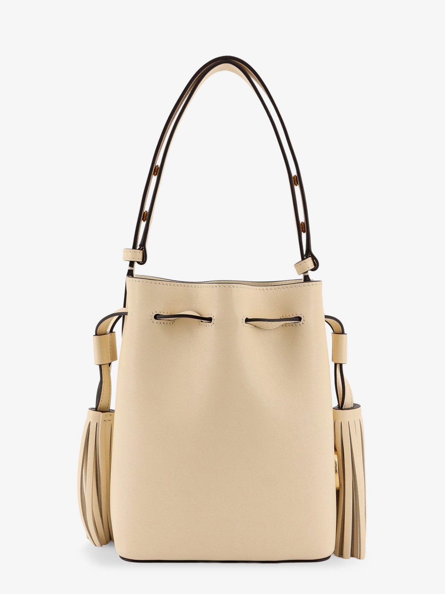 Leather bucket bag with metal VLogo Signature VALENTINO GARAVANI