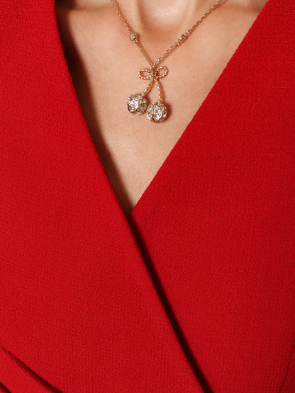 Cherrifyc metal necklace with Swarovski crystals thumbnail