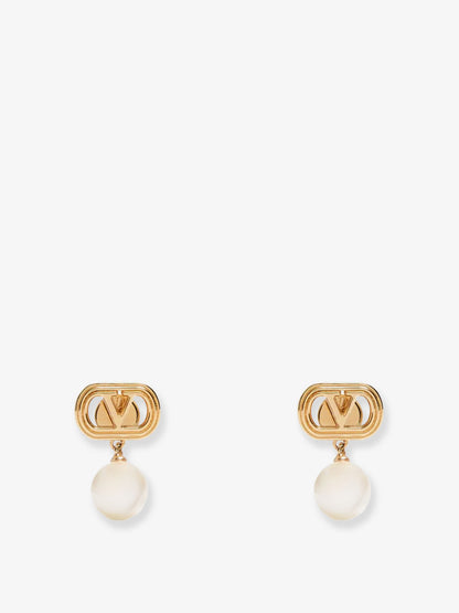 Orecchini Ovalette in metallo con perle Swarovski thumbnail