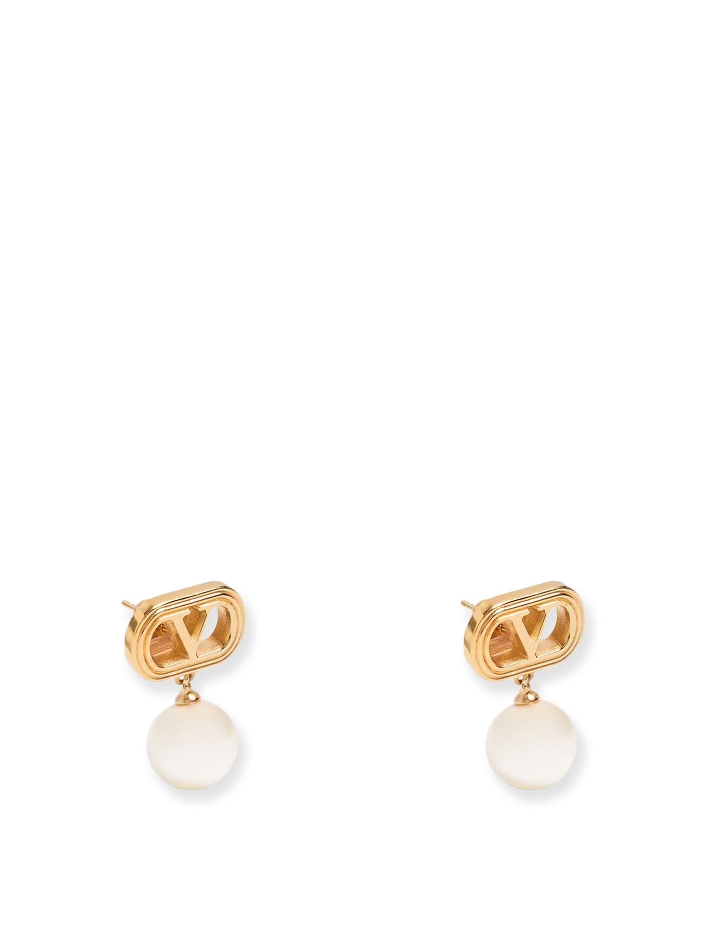 Orecchini Ovalette in metallo con perle Swarovski
