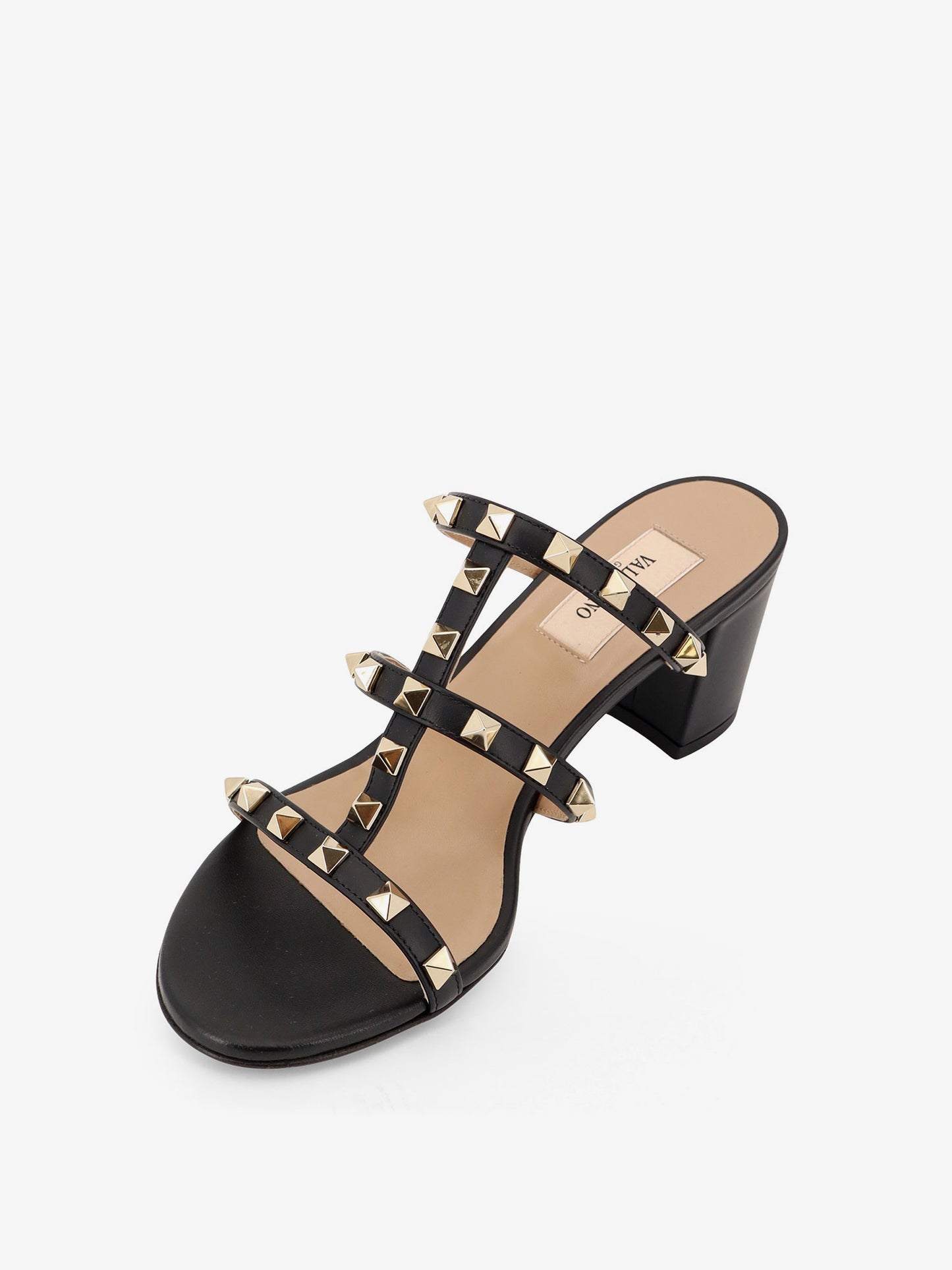 Rockstud Slide leather sandals