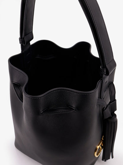 So Seau leather bucket bag with meatl Vlogo thumbnail