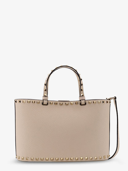 Borsa a spalla Rockstud Small Tote Valentino Garavani in pelle thumbnail