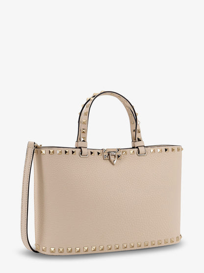 Borsa a spalla Rockstud Small Tote Valentino Garavani in pelle thumbnail