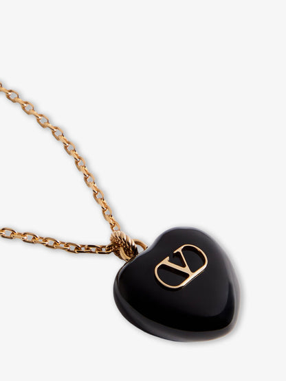 Coeur Royal metal and enamel necklace thumbnail