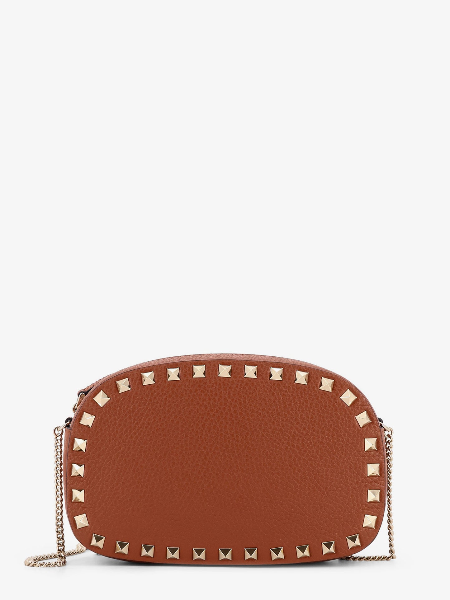 Rockstud leather shoulder bag