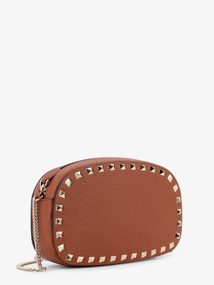 Rockstud leather shoulder bag thumbnail