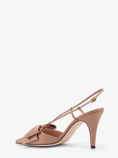 Bowow leather decolleté slingback thumbnail
