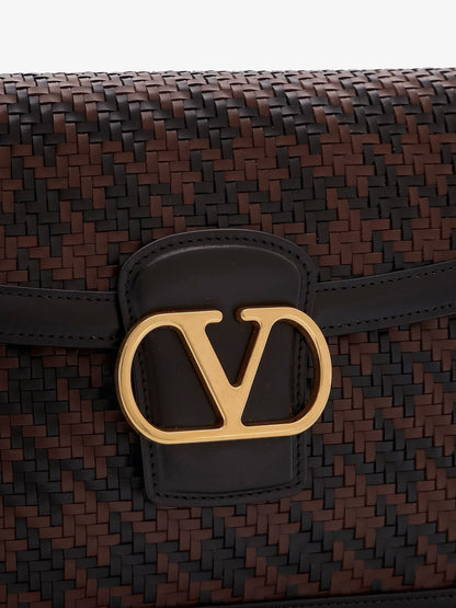 Valentino Garavani 9TO5 woven leather shoulder bag thumbnail