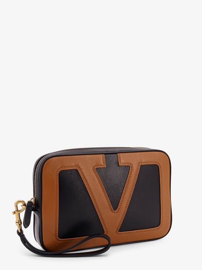 Valentino Garavani Viva Superstar leather clutch thumbnail