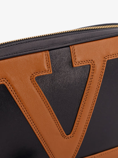 Valentino Garavani Viva Superstar leather clutch thumbnail