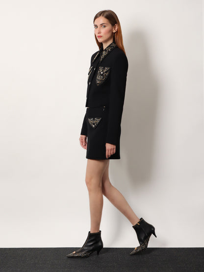 Virgin wool mini skirt thumbnail