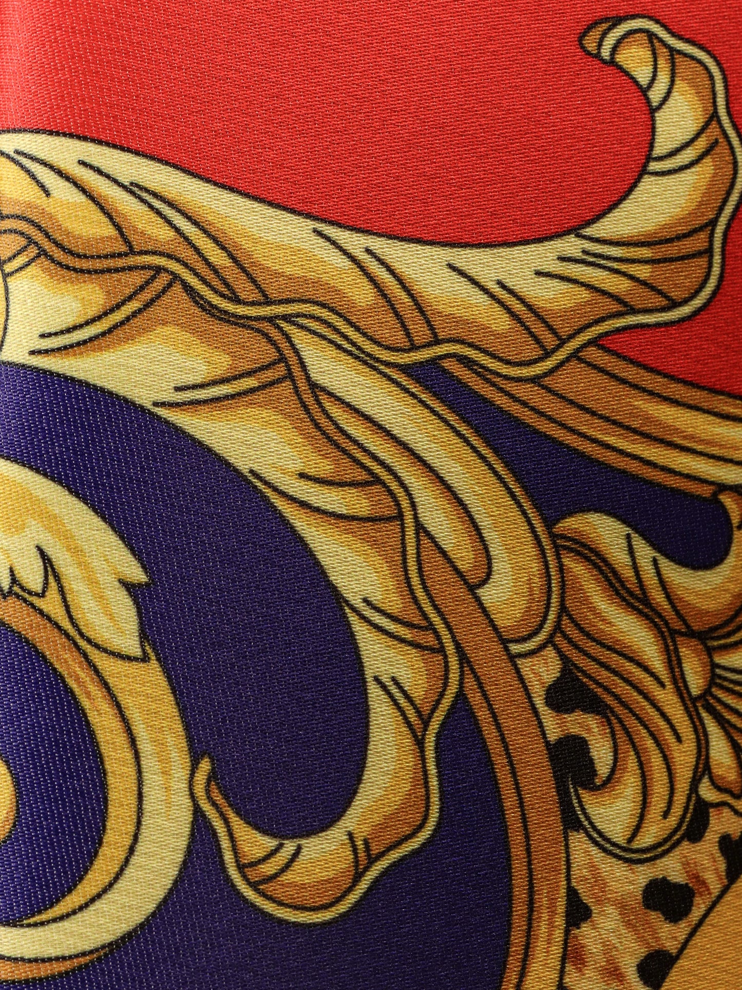 Cheetah Barocco silk duchesse skirt