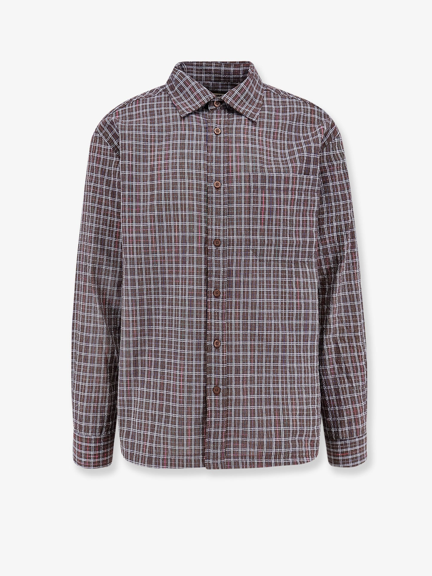 WBBuzo Chuck cotton blend shirt with check print