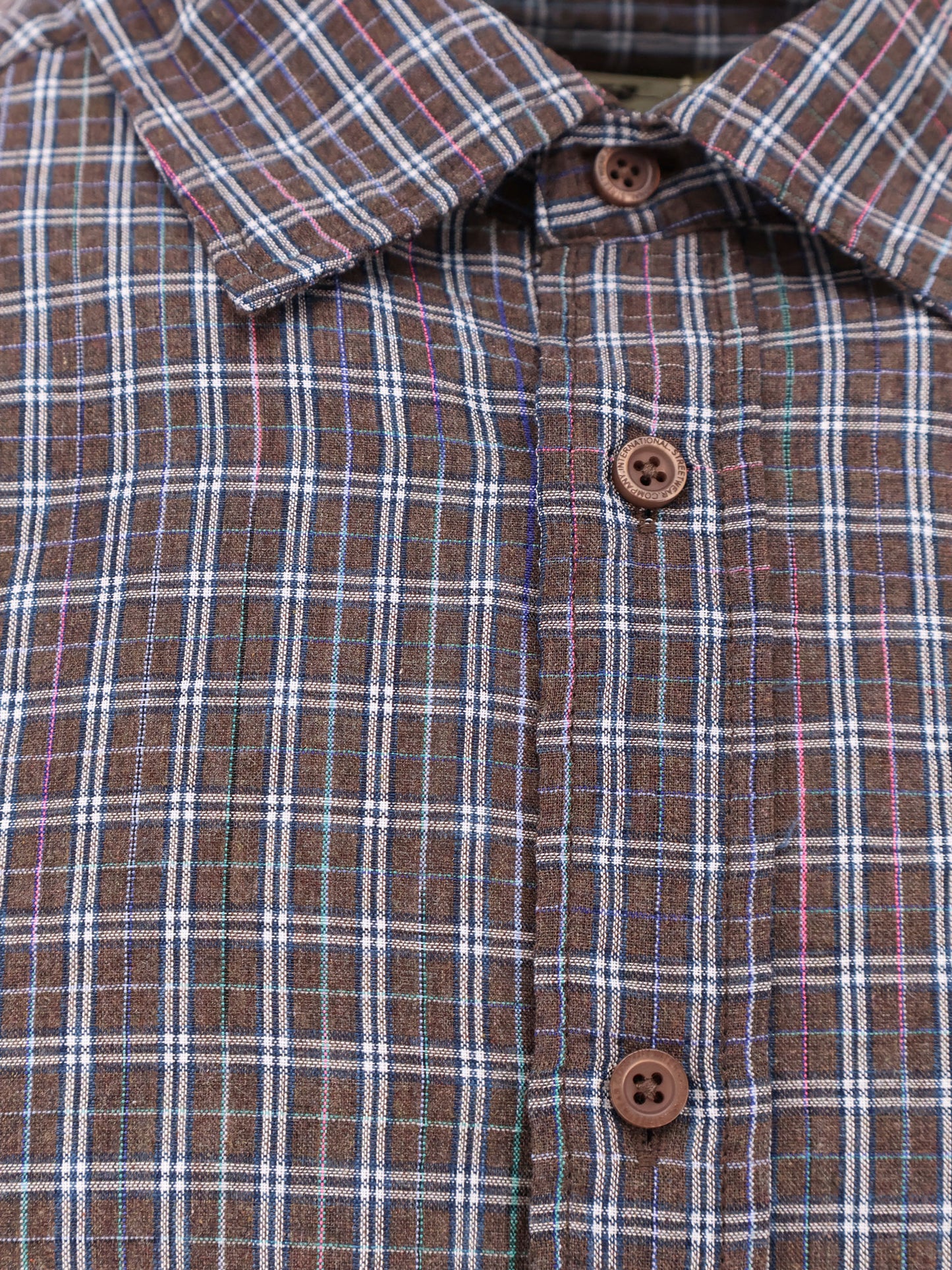 WBBuzo Chuck cotton blend shirt with check print