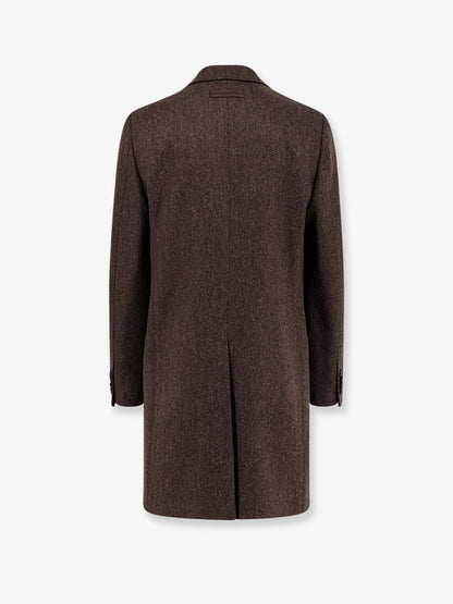 Single-breasted wool coat thumbnail