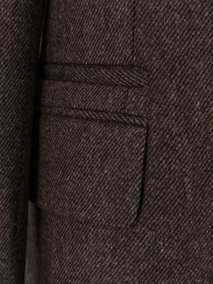 Single-breasted wool coat thumbnail