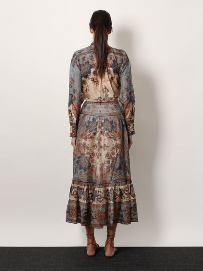 Ascension Tiered midi skirt thumbnail