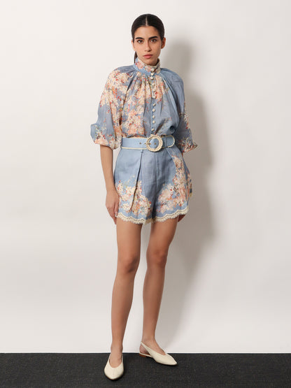 Cascadian Tuck ramie shorts thumbnail