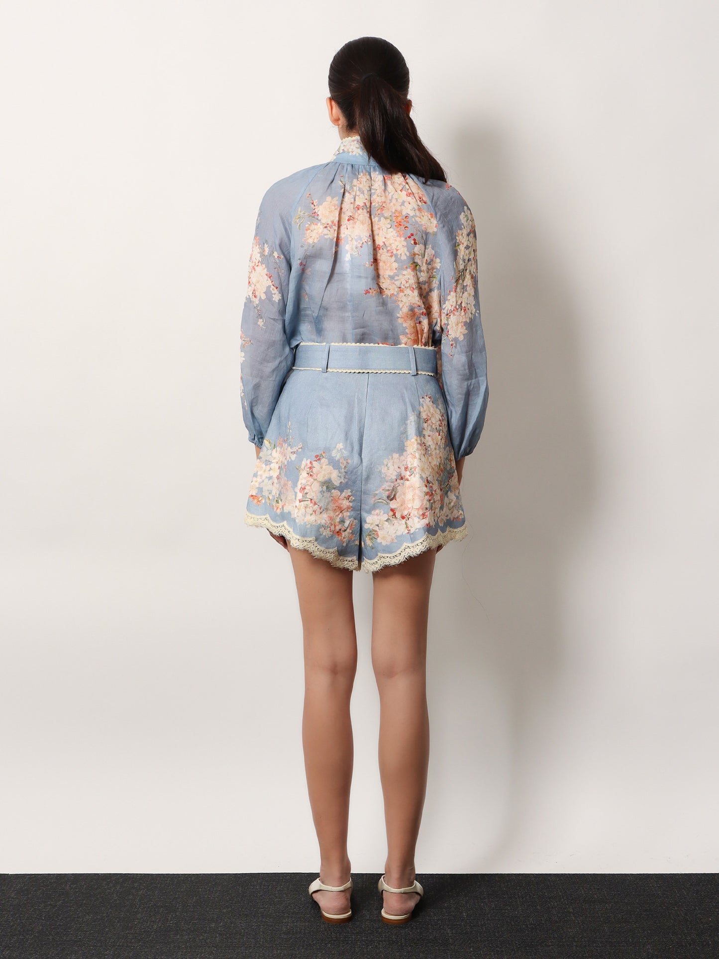 Cascadian Tuck ramie shorts