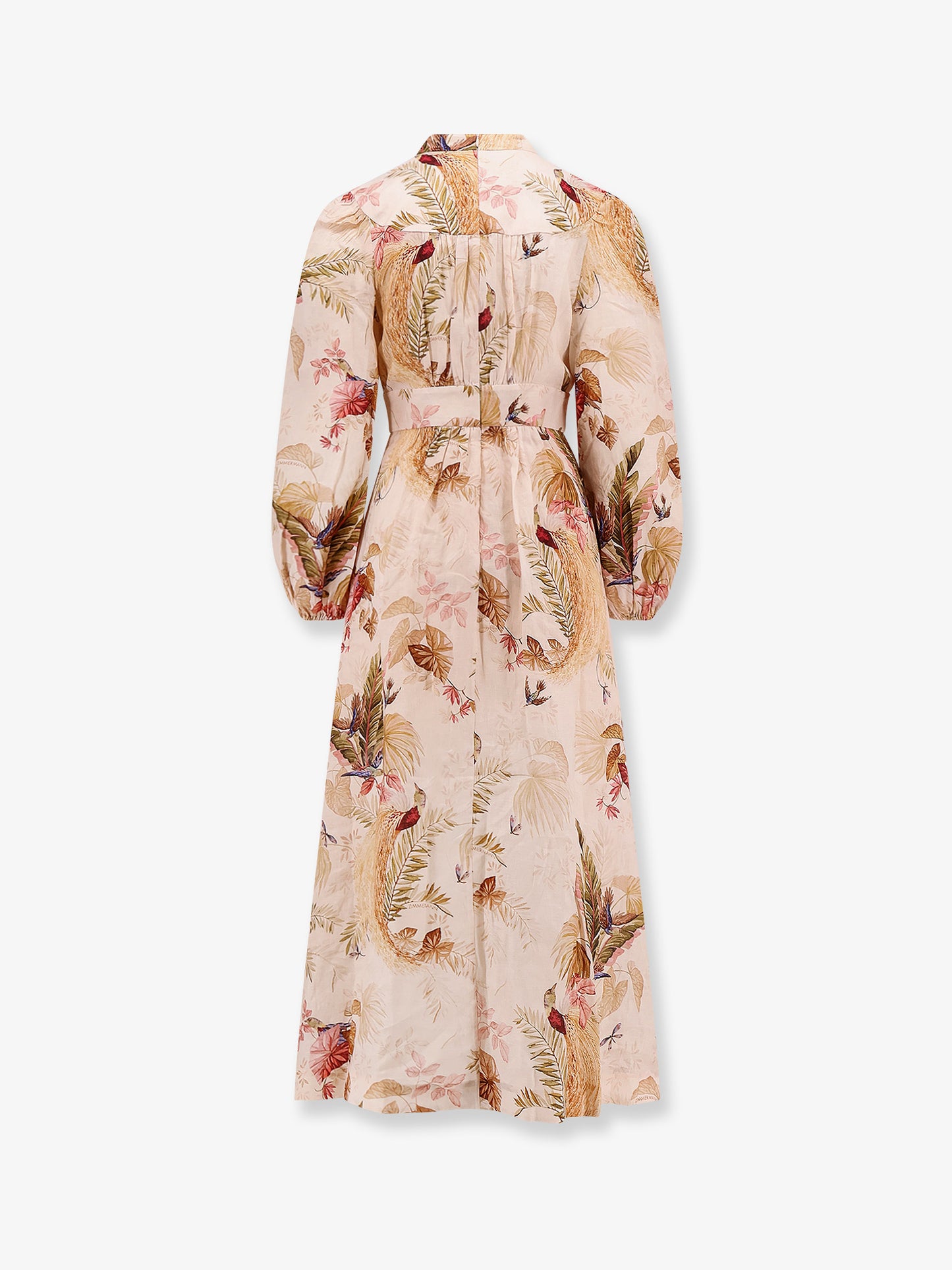 Ascension Plunge linen Midi Dress