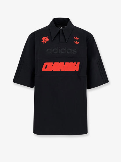 Technical fabric polo shirt with mesh inserts Adidas for Willy Chavarria thumbnail