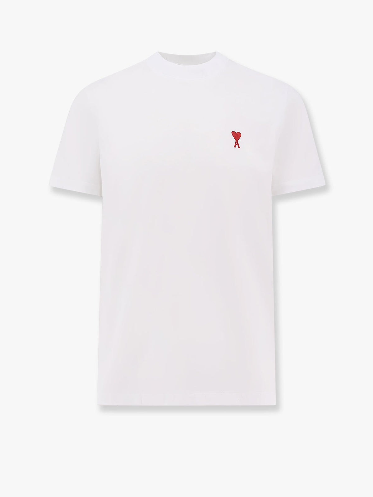 Biologic cotton t-shirt with contrasting logo embroidery