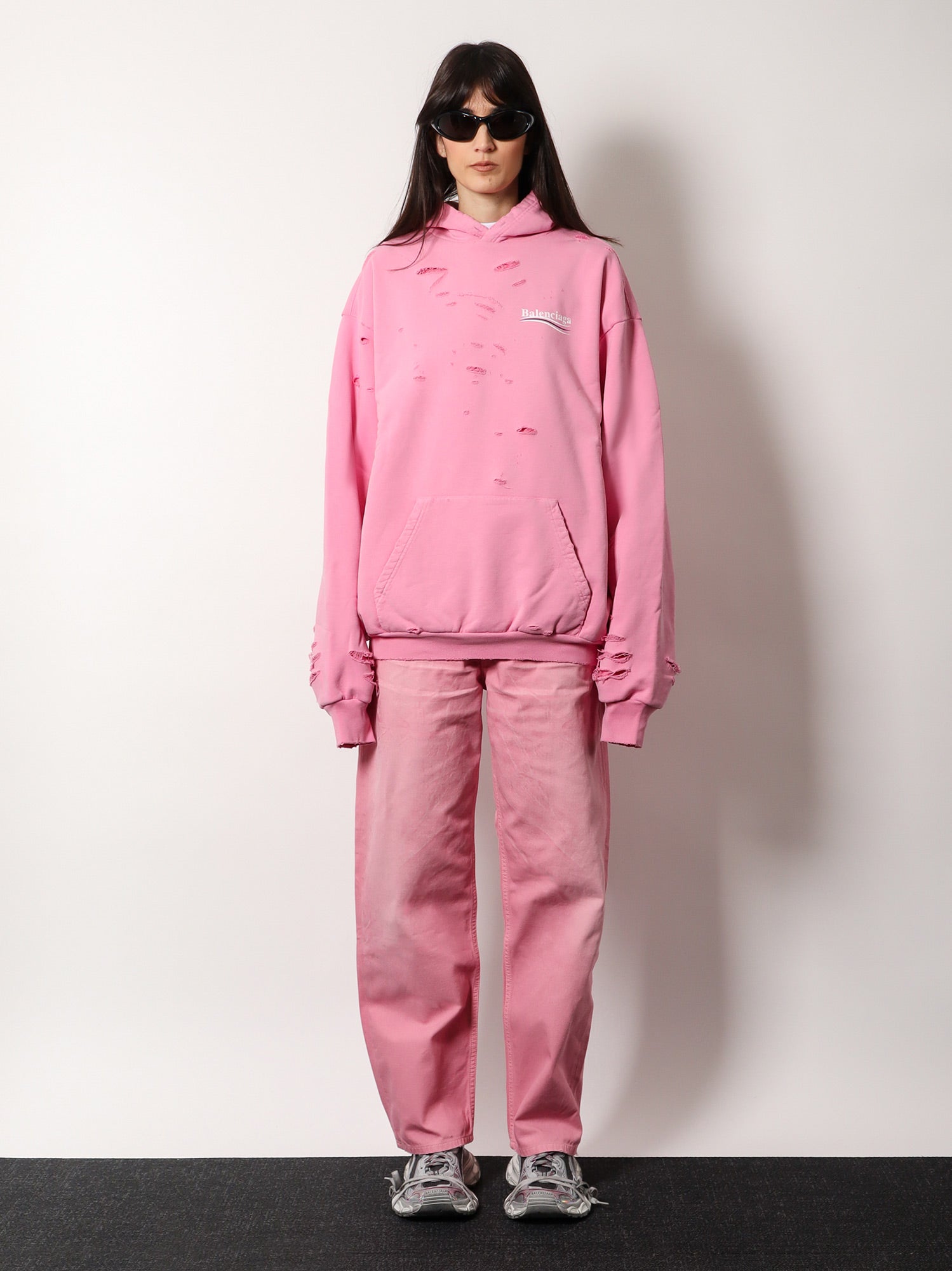 Destroyed finish cotton sweatshirt BALENCIAGA - Nugnes1920