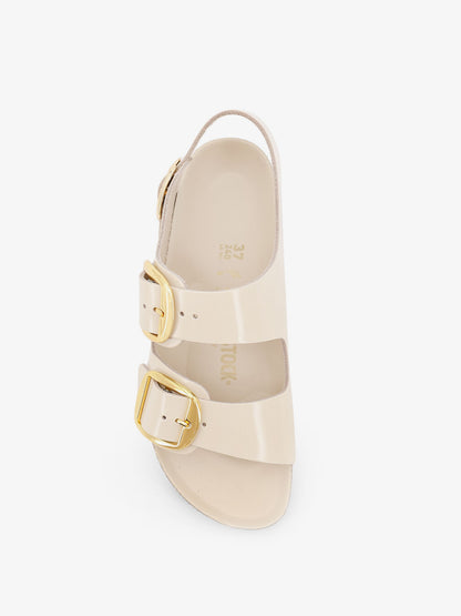 Milano Big Buckle patent leather sandals thumbnail