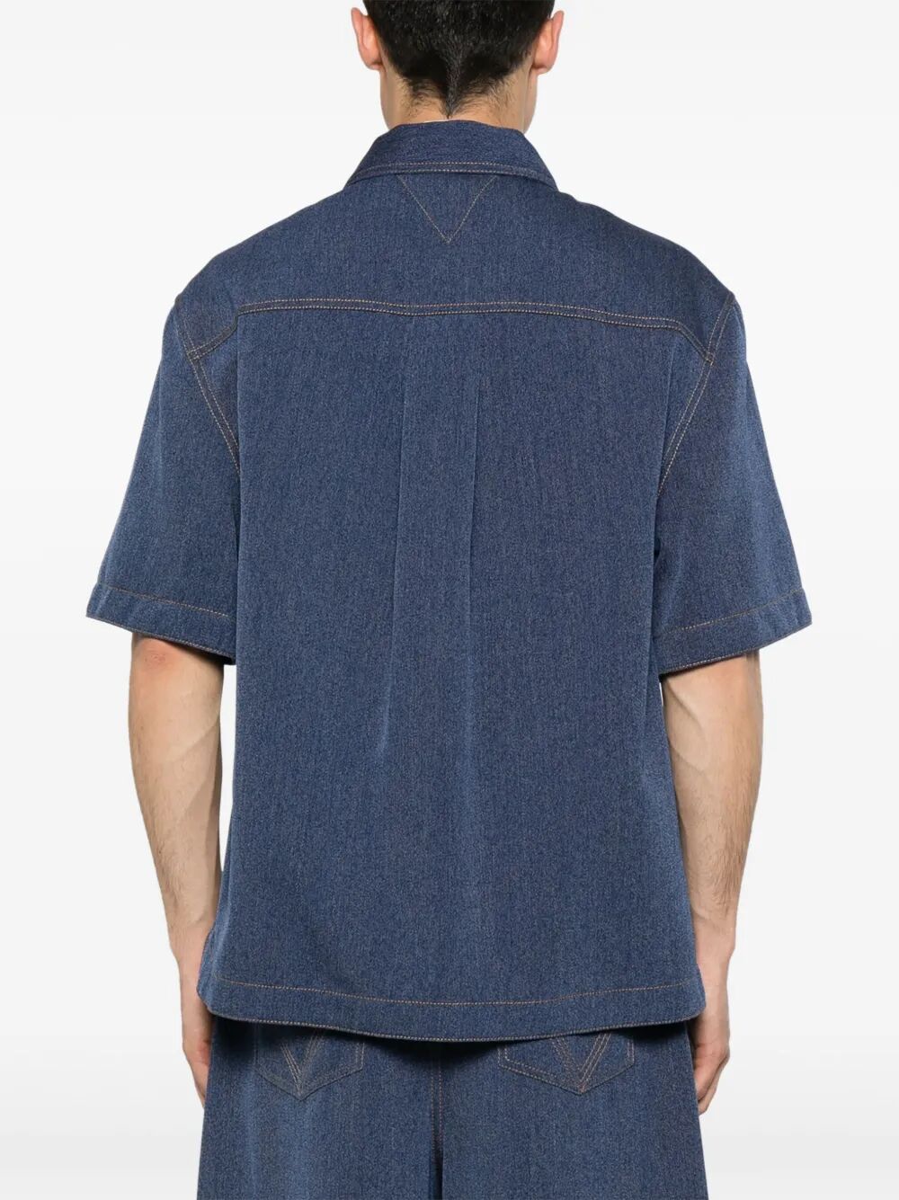 Camicia in lana e cotone