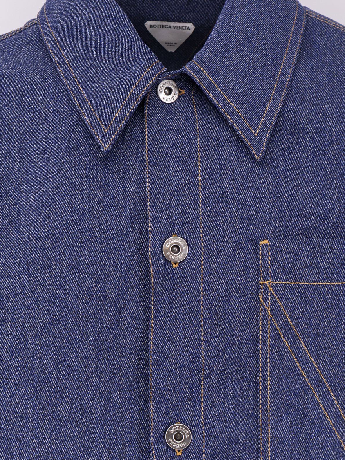 Camicia in lana e cotone