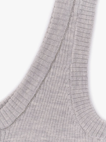 Cashmere and wool tank top with Monili detail thumbnail