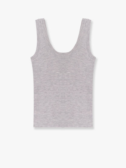 Cashmere and wool tank top with Monili detail thumbnail