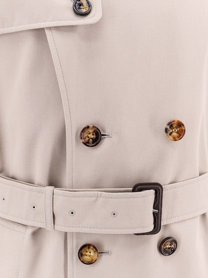 Trench in misto cotone con interno check thumbnail