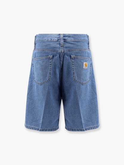 Bermuda Landon in denim con patch Logo thumbnail