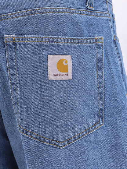 Bermuda Landon in denim con patch Logo thumbnail
