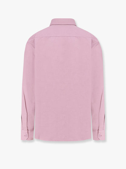 Camicia in cotone con patch logo thumbnail