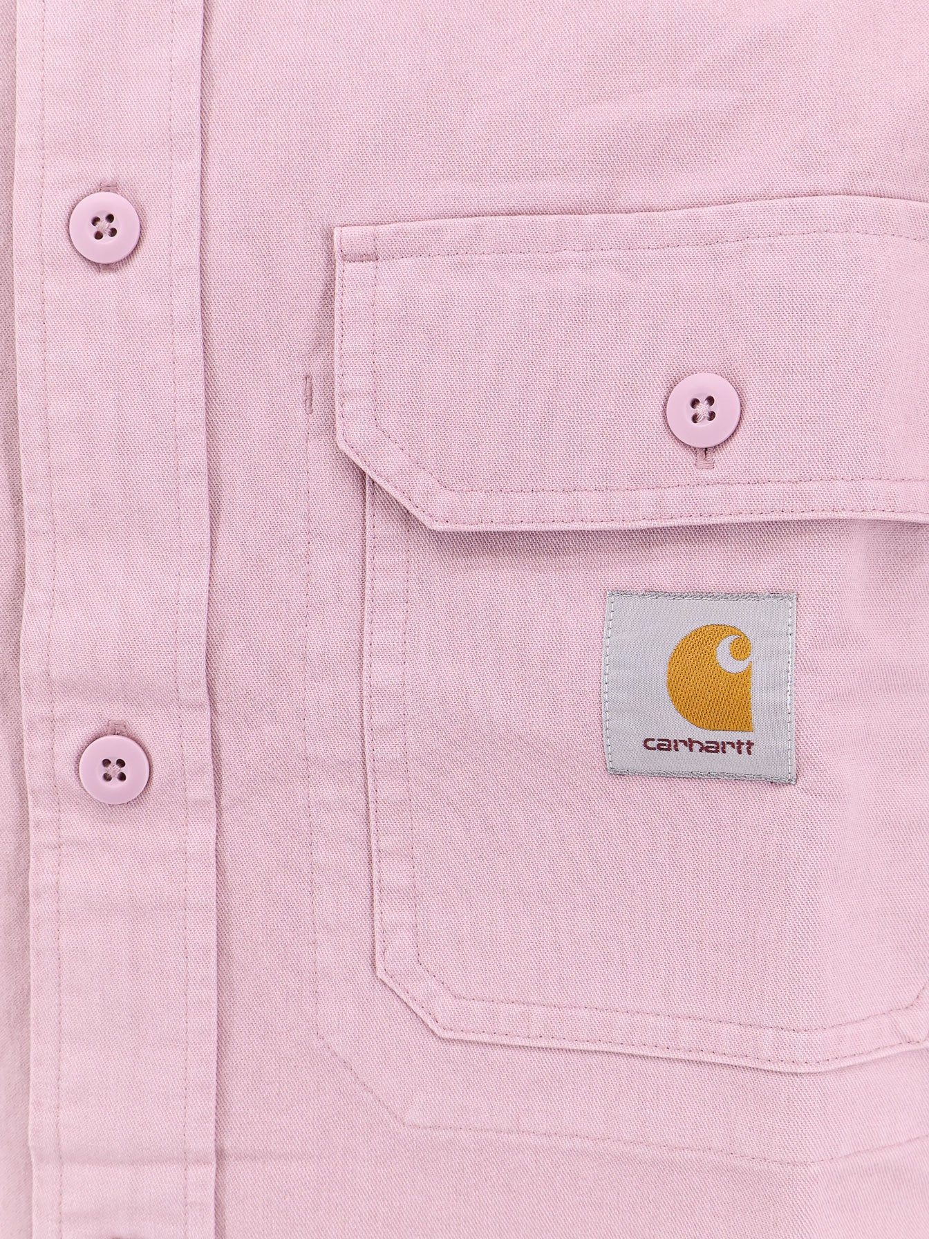Camicia in cotone con patch logo