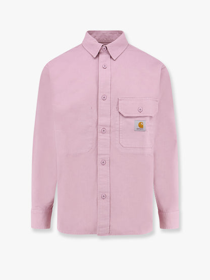 Camicia in cotone con patch logo thumbnail