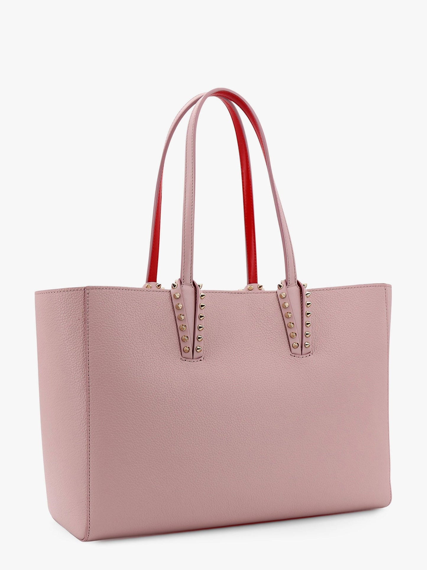 Cabata shoulder bag in leather with studs detail on the front