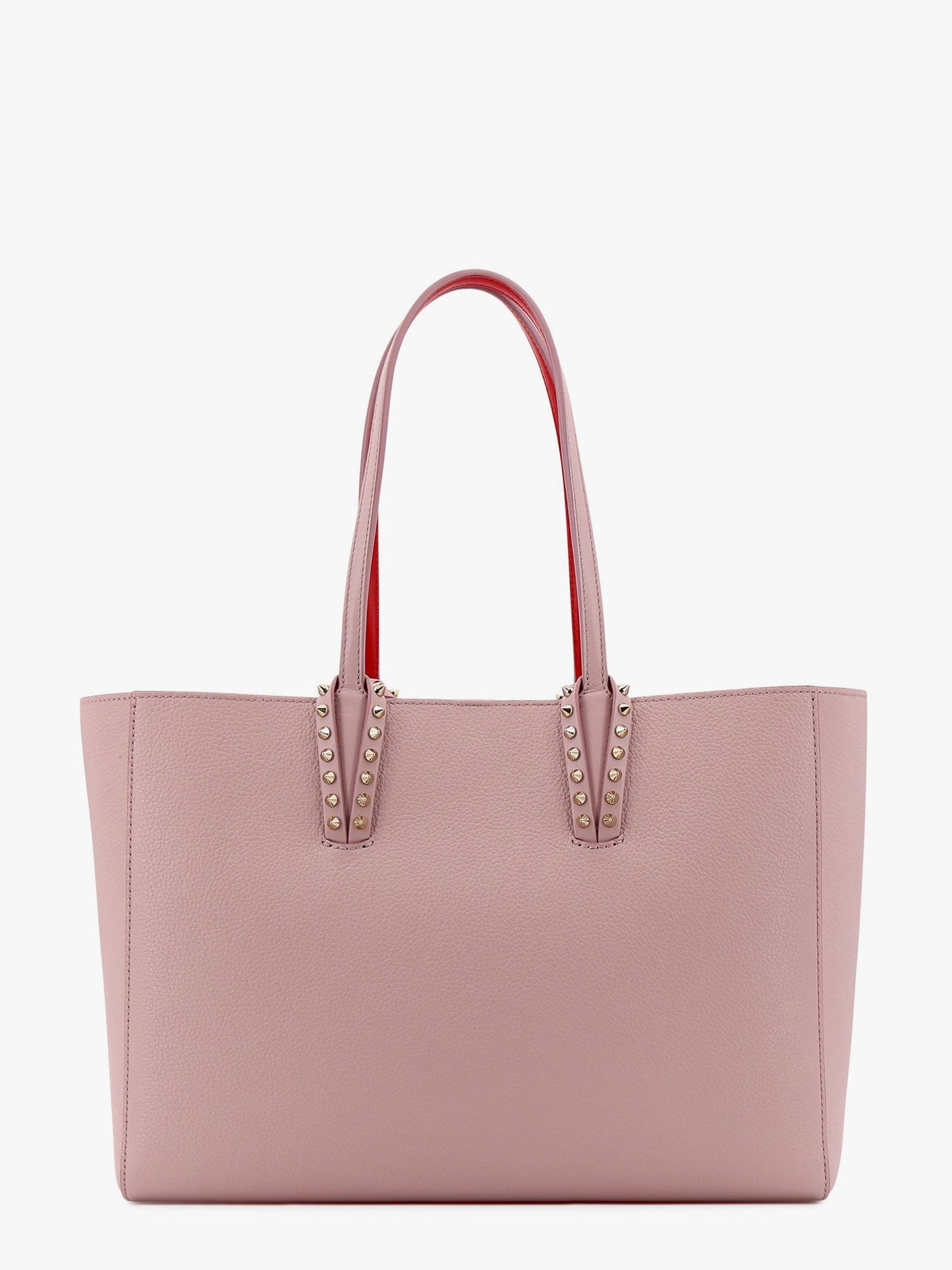 Cabata shoulder bag in leather with studs detail on the front