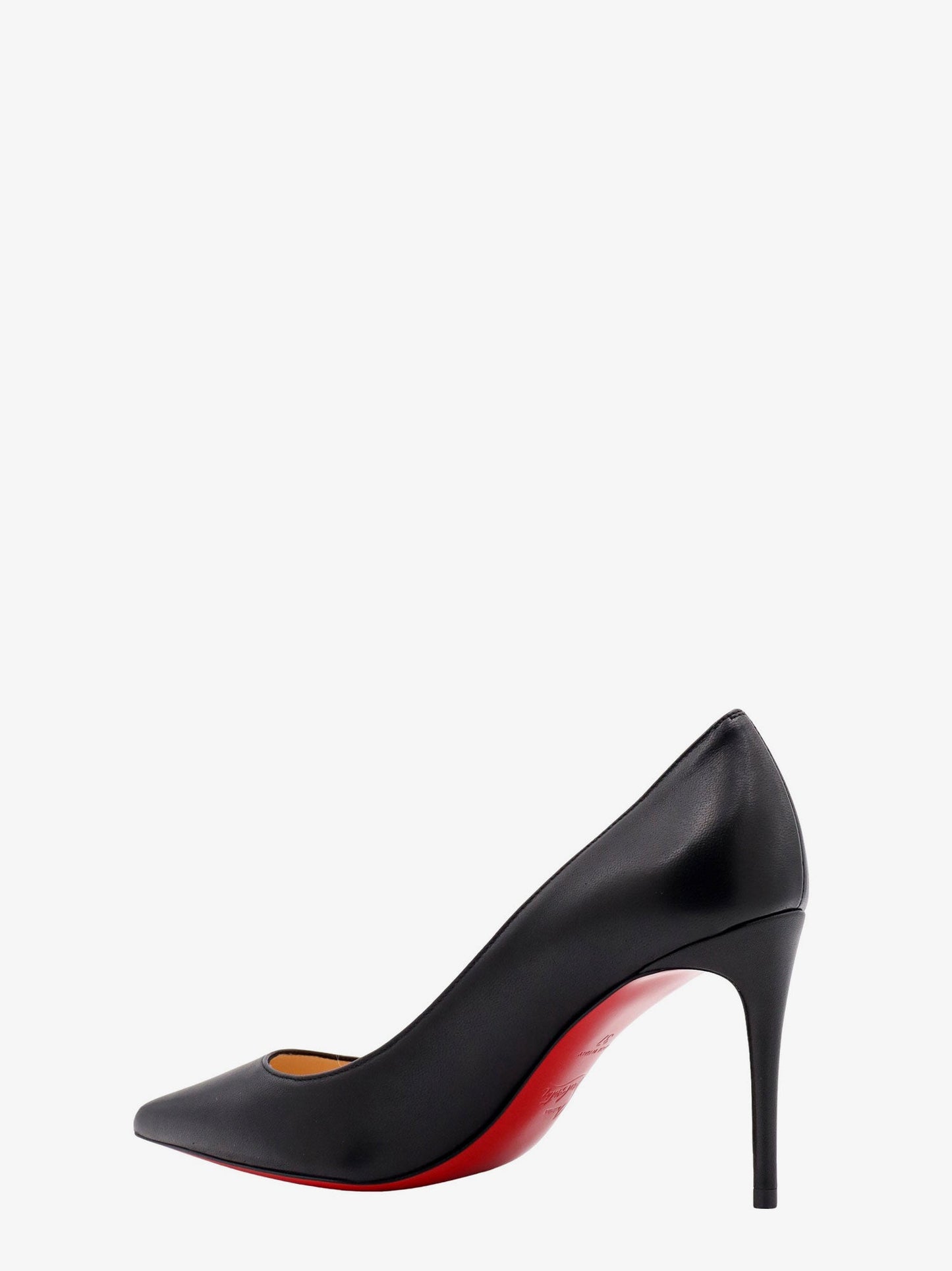 Leather décolleté with iconic sole
