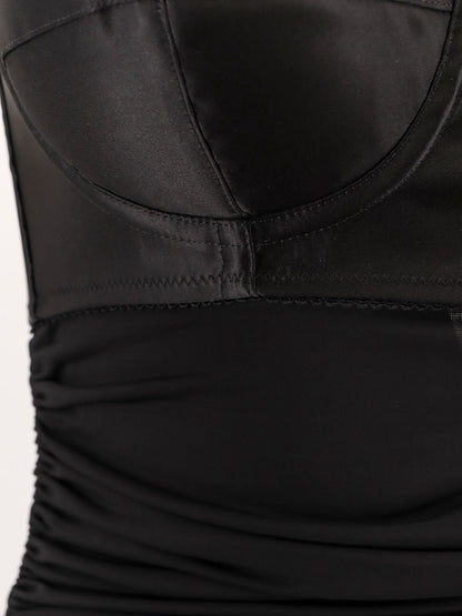 Viscose blend dress with bra detail thumbnail