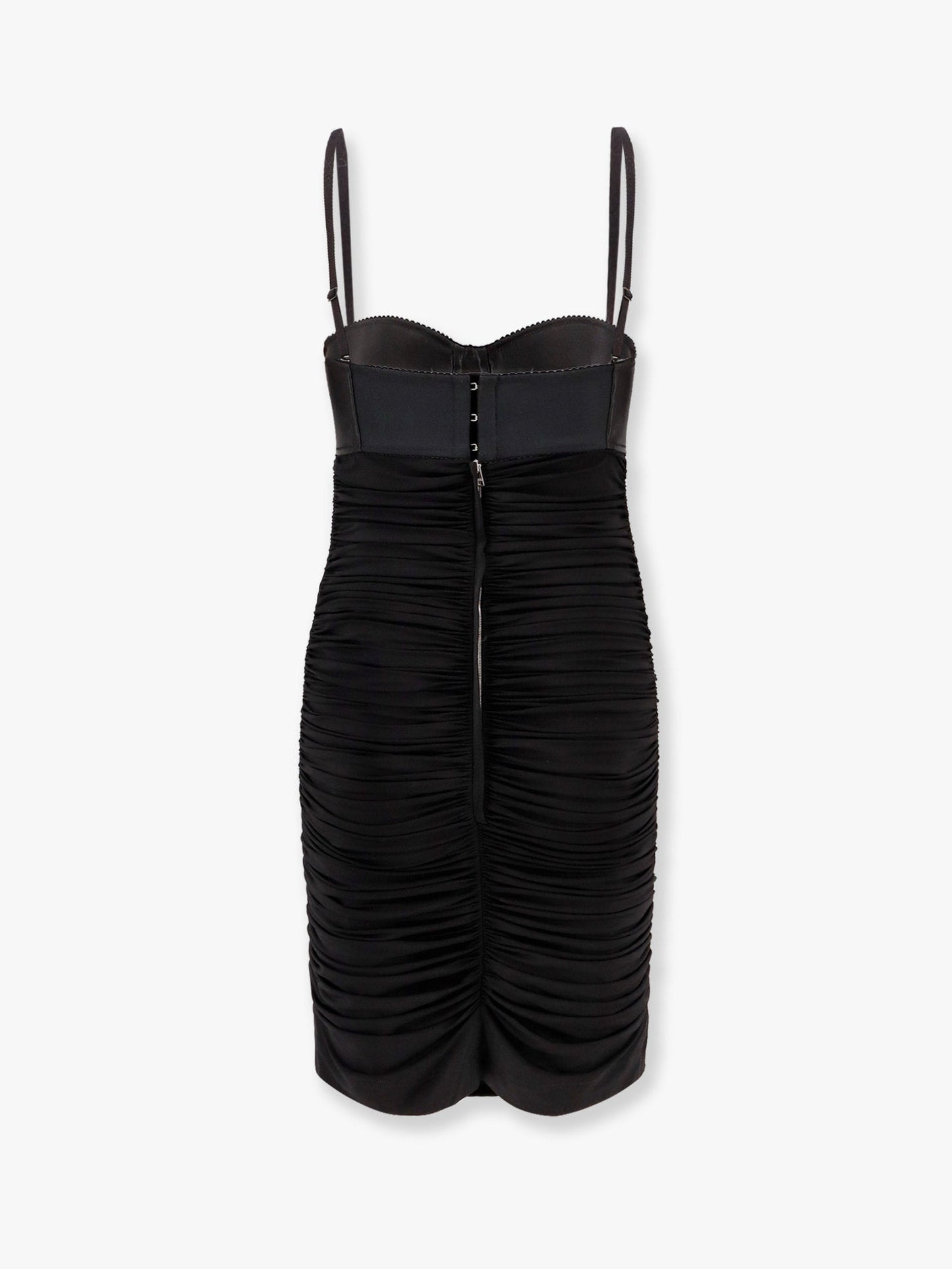 Viscose blend dress with bra detail