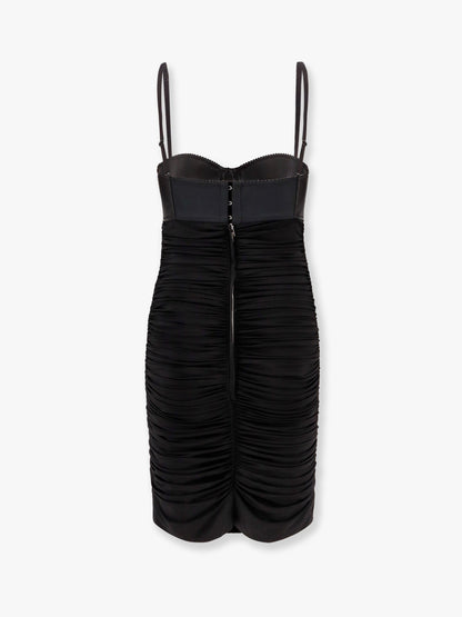 Viscose blend dress with bra detail thumbnail