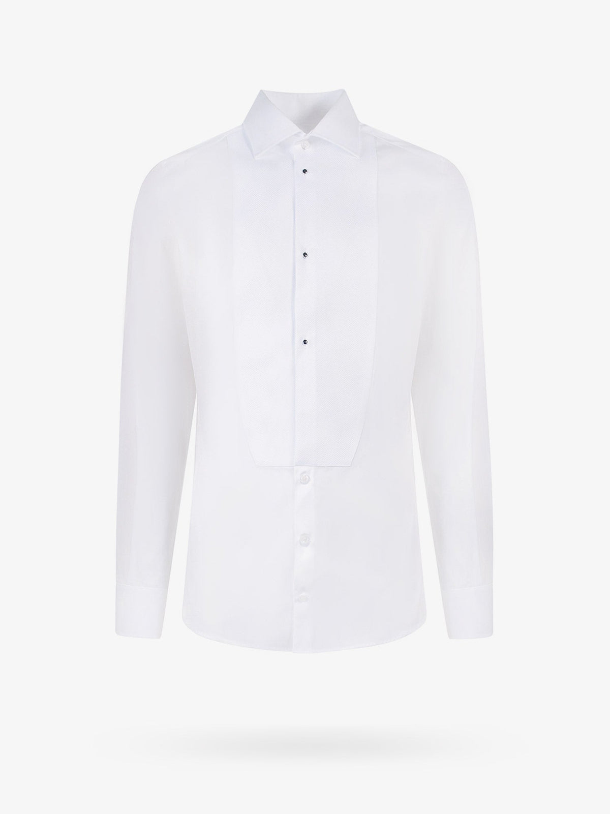 Cotton shirt frontal plastron
