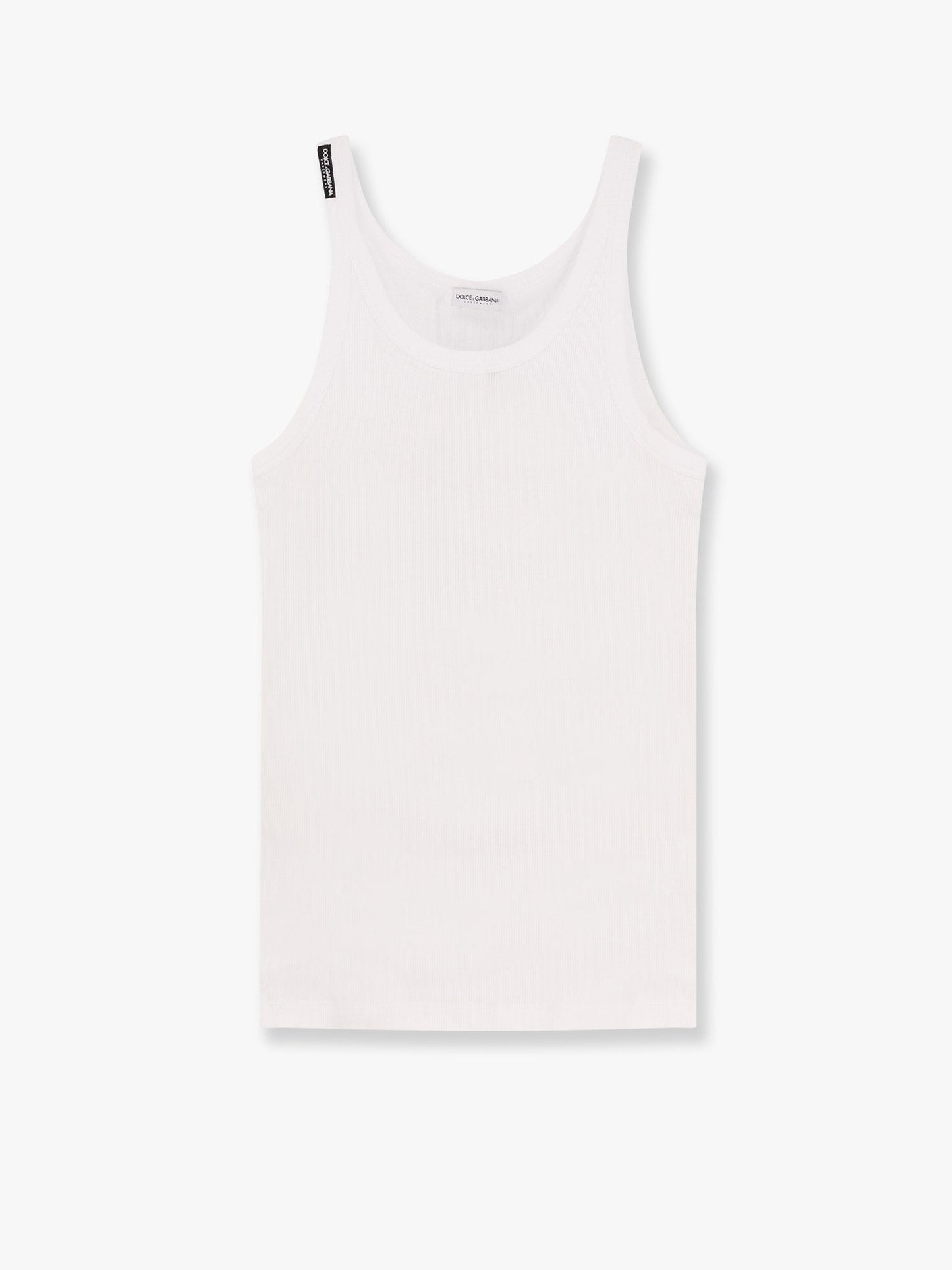 Ribbed cotton tank top