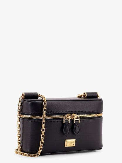 Borsa a tracolla sicily in pelle con targhetta logo in metallo thumbnail